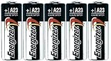 Strip of 5 Fresh Energizer A23 12v Alkaline Batteries