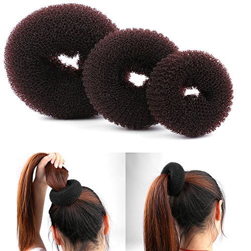 Blue Stones Fashion Women Magic Shaper Donut Hair Ring Bun haar Accessories Lady Styling Tool Hair Accessories