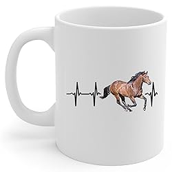 Cleveland Bay Horse Heartbeat Lifeline Coffee Mug