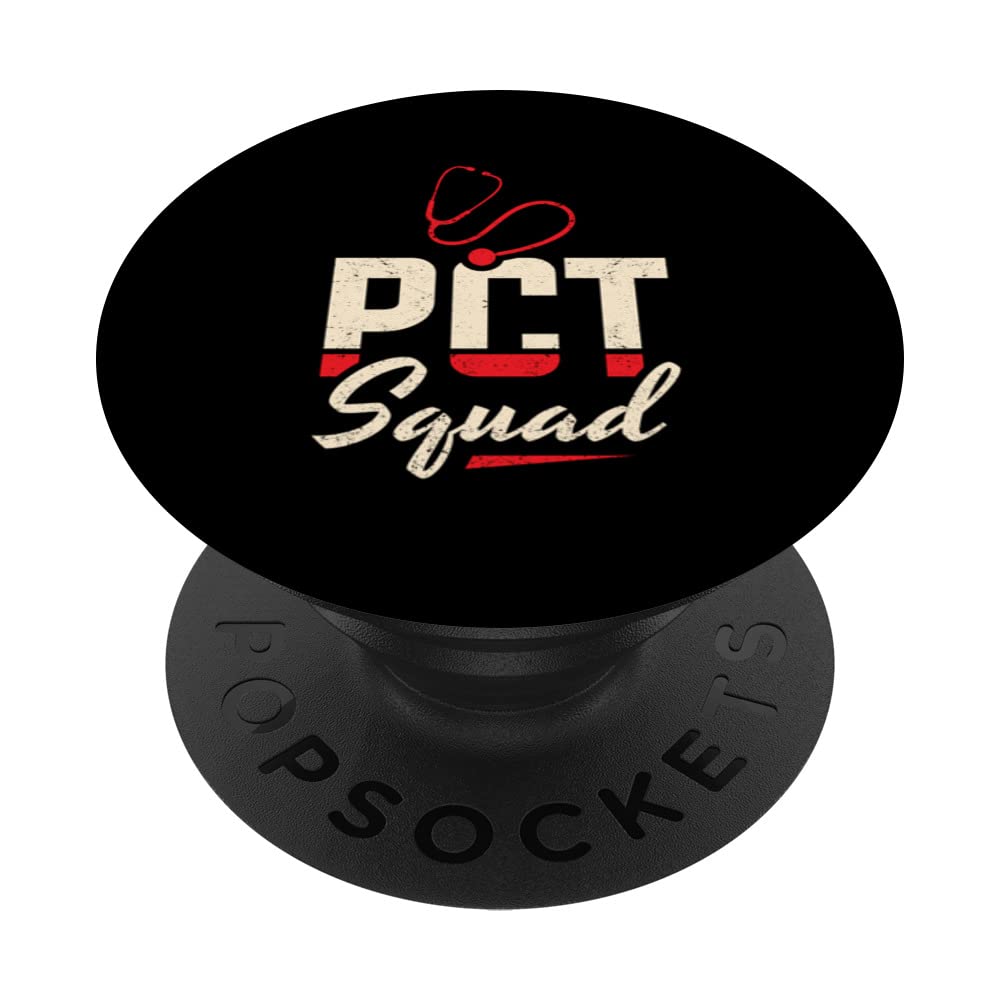 PCT Squad Patient Care Technician Medical Tech Apparel PopSockets Swappable PopGrip