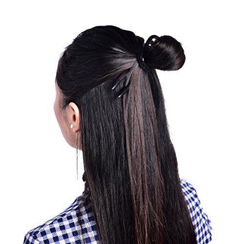 1 Pcs Handmade Carved Wood 2-Prong Hair Fork Vintage Style Hair Stick by Team-Management - Thumbnail 5