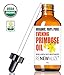 Renewalize Certified Organic Evening Primrose Oil in Large 4 OZ. Dark Glass Bottle | Cold Pressed | Essential All Natural Moisturizer for Hair, Skin and Nails | Rosacea Psoriasis Eczema Relief