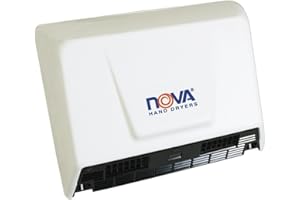 World Dryer 0930 NOVA-2, Economical Surface Mounted ADA Hand Dryer, Universal Voltage 110-120V/208-240V, Aluminum Cover, White