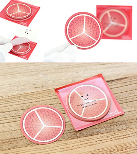 FiveSeasonStuff 138 Sheets 2.6'' x 2.6''Cute Fruit Sticky Notes Adhesive Memo Pads Stationery (23 sheets/Pad x 6 pads) - Thumbnail 2