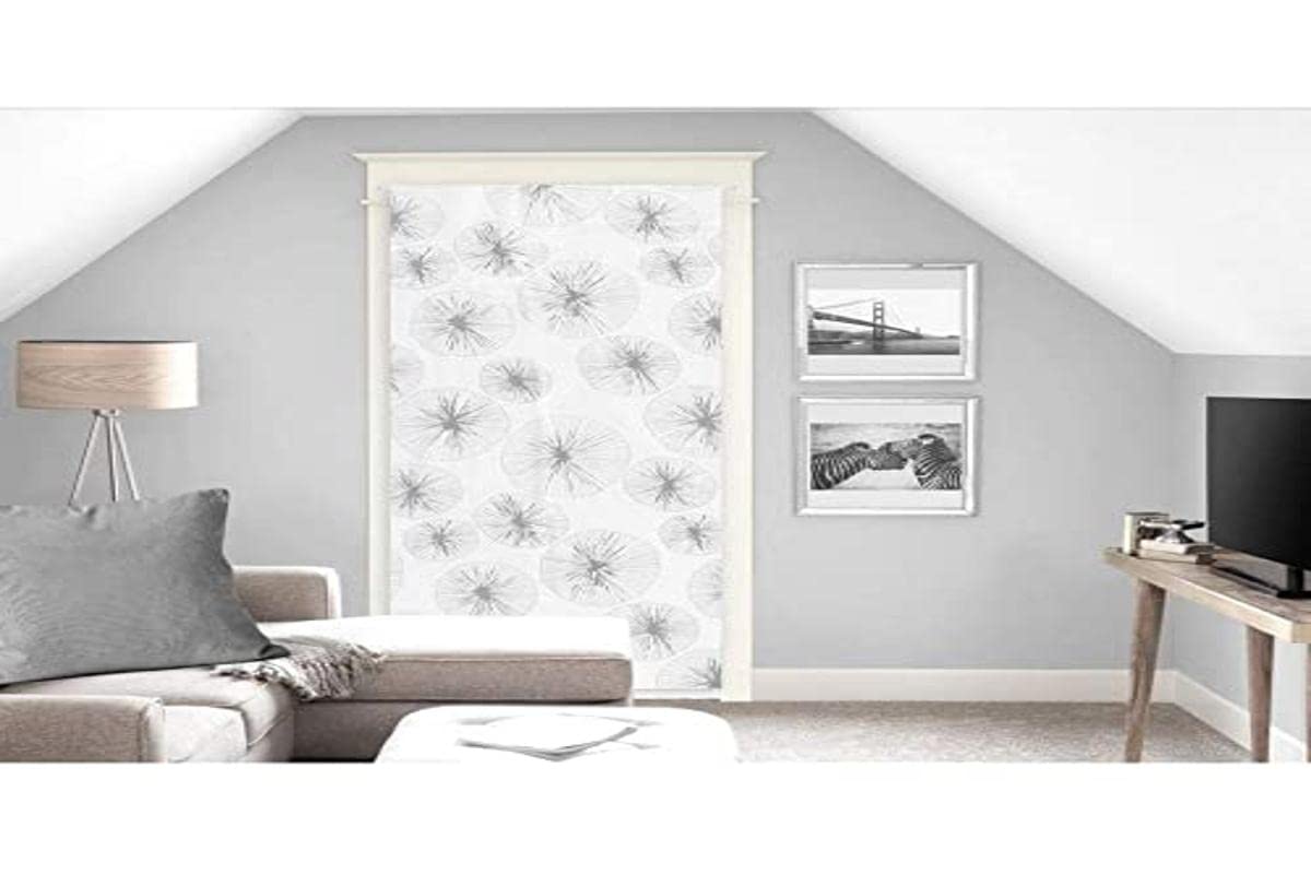 Soleil d'ocre, voile, panel curtain, Polyester, White, 200 x 70 cms