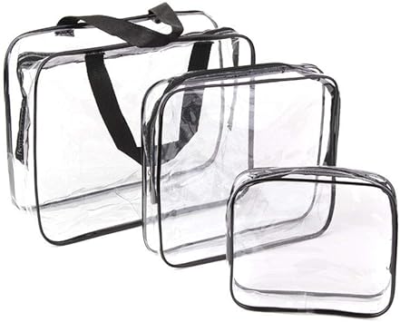 clear toiletry bag hand luggage