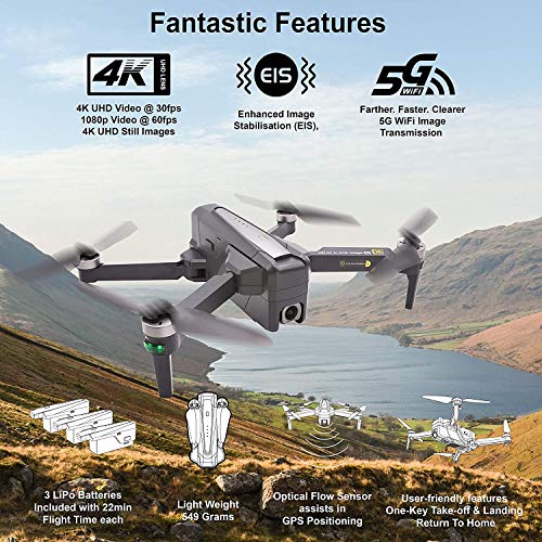Bugs 12 Eis Drohne mit 4K-Kamera für Erwachsene, 22-66 Minuten Flugzeit, langsamer Geschwindigkeits-Stativ-Modus, 1… – Bild 4