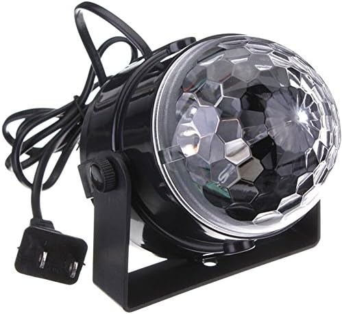 Cegar Disco Ball Party Lights 3W RGB with Remote Control Sound Actived Strobe Stage lights Effect Auto Flash for Christmas Kids Fun Xmas Wedding Home KTV Club Pub