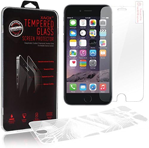 iPhone 6 Plus 6s Plus Screen Protector, XAiOX Premium Tempered Glass Screen Protector with round edges, 0.26mm thin, 9H hardness