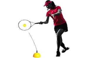 AIMERY Tennis Trainer Rebound Ball Solo Tennis Practice Rebounder Strengthen Overall Muscle Memory Correct Body Posture