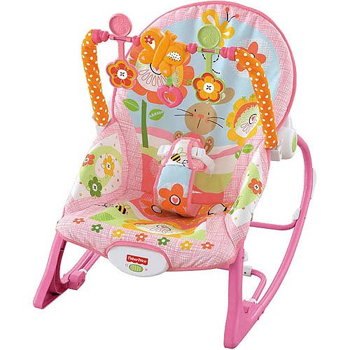 FisherPrice InfanttoToddler Rocker Sleeper, Pink Bunny Pattern