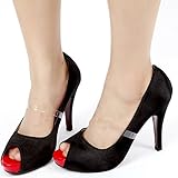 5Pair(10PCS) Women Silicone Clear Transparent Invisible High Heel Shoe Straps for Holding Loose High Heel