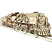 UGEARS V-Express Steam Train with Tender 3D Wooden Model Self Assembling Best Adult and Teens Gift