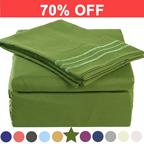 Microfiber Cal King Size Bed Sheet Set Made Of 1800 Thread Count 100