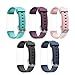 [ID115U/ID115U HR Material Replacement Wristbands Strap for ID115 U Fitness Tracker,Fashionable Smart Watch - Green,Black,Pink,Blue,Purple ALPENKOK