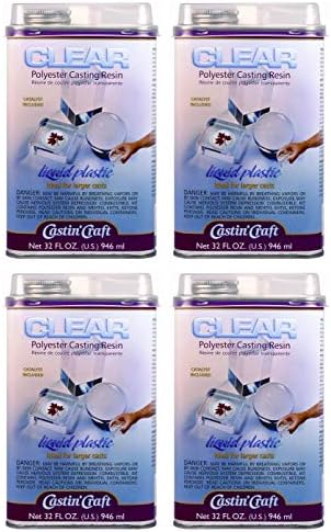 Clear Casting Resin with Catalyst 32 Ounce (Fоur Расk)