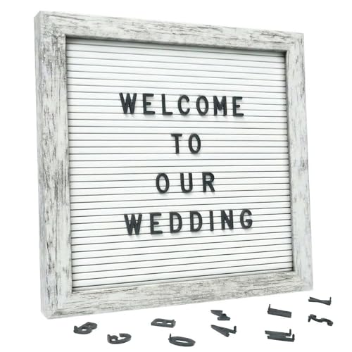 Rustic White Felt Letter Board