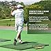 Forbidden Road Golf Practice Hitting Grass Mat with 2 Golf Tee Holes & 1 Golf Tee Rough Indoor Backyard Golf Pad Residential Golf Hitting Mat for Golf Swing Practice (5ft x 3ft)