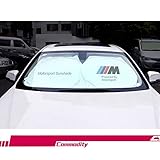 S-WEKA M Line Car Windshield Sun Shade - Blocks UV Rays Foldable Sun Visor Protector, Sunshade to Keep Your Vehicle Cool Damage Free,for BMW