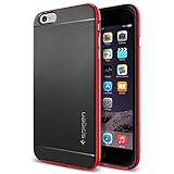 iPhone 6 Plus Case, Spigen® [Neo Hybrid Series] METALLIZED BUTTONS [Dante Red] Bumper Case Slim Fit Dual Protection Cover for iPhone 6 Plus (2014) - Dante Red (SGP11065)