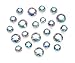 Darice Crystal AB-Round-8 to 11mm Rhinestones,Clear,.75 ounce bag