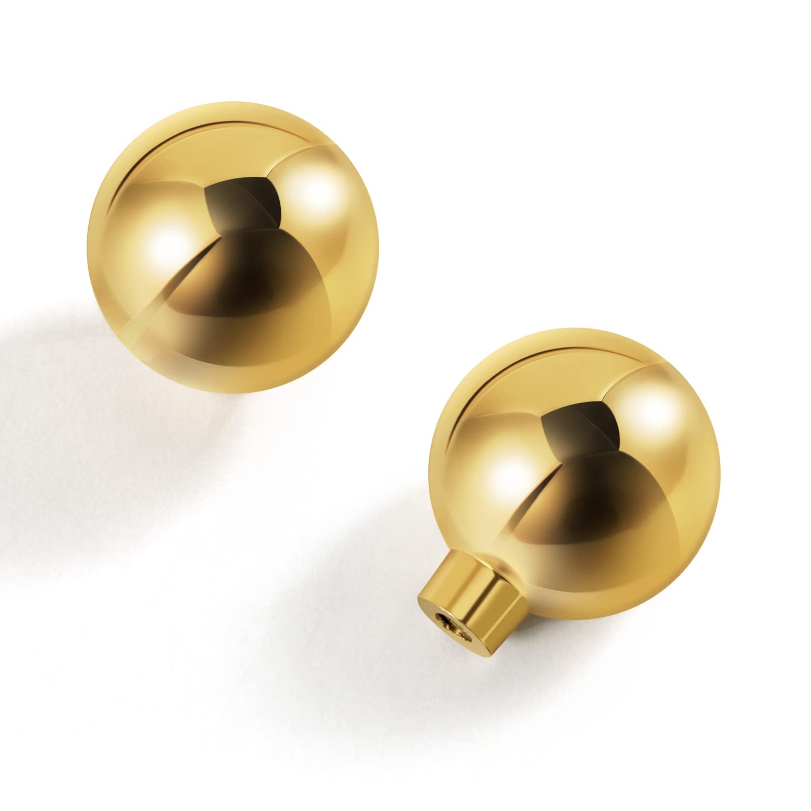Goo-Ki Shining Golden Cabinet Knob with 1.0