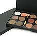 Ucanbe 15 Earth Color Matte Pigment Eyeshadow Palette Cosmetic Makeup Set Nude Eye Shadow Palettes with a Double End Brush (#1)
