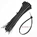 100 Pack Black Zip Tie Adhesive Mounts Self Adhesive Cable Base Holders with Black Multi-Purpose Cable Tie (Length 200 mm, Width 2.8 cm)