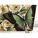 Rainy Dog Hard Placemats Cork Backed Hard Fiberboard Hardboard Mat Nature Scene Botanical Flower and Butterfly Board Placemat Kitchen for Dining Place Table Mats Set of 4 Large Thick 11.8 by 15.7
