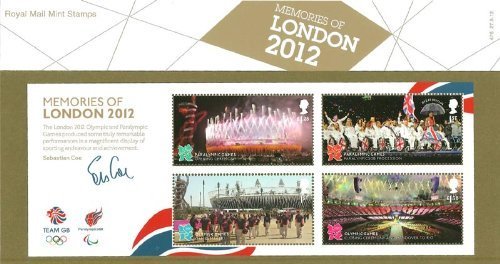 Memories of London 2012 Stamps in presentation pack, Olympics and Paralympics