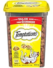 TEMPTATIONS Cat Treats, Tasty Chicken Flavour, 454g Tub