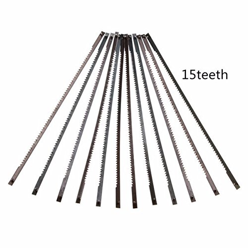 12pcs 132mm 10/15/18/24 Scroll Saw Blades Pin Ends Scroll Saw Sanding