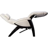 Cozzia Svago ZGR Plus SV-395 Dual Power Infinite Position Zero Anti Gravity Recliner with Heat and Massage - Snowfall White Fau