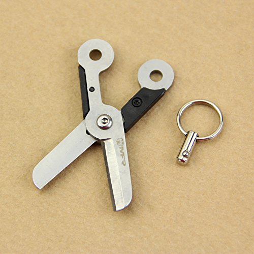 HeroNeoÂ® Outdoor Survival EDC Mini Spring Scissor Pocket Tool Key