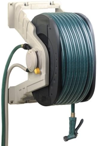 Amazon Com No Crank Wizard 150 Foot Water Powered Retractable Garden Hose Reel Rs15061 Garden Outdoor