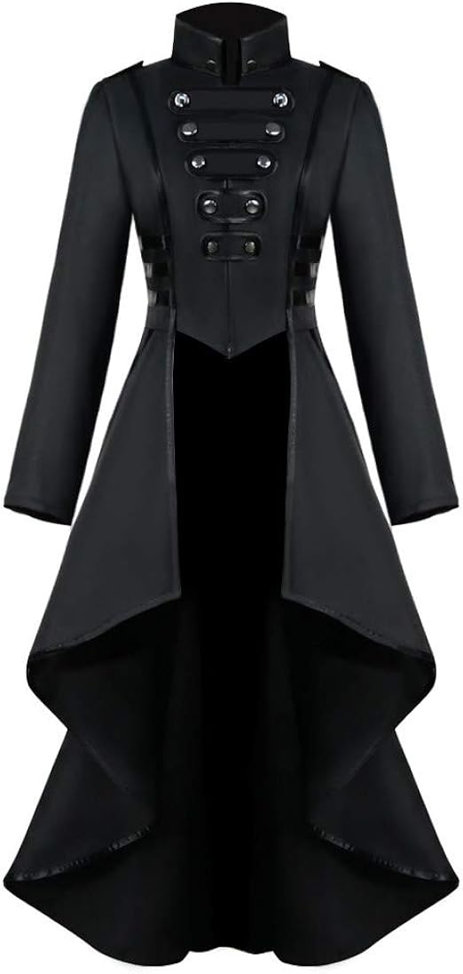 Womens Coat Autumn Winter Jackets Steampunk Vintage Gothic Victorian