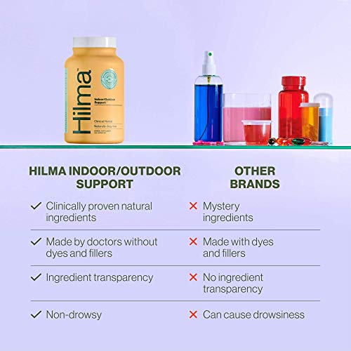 Hilma Natural Sinus Support All Day Allergy Relief from Pollen and