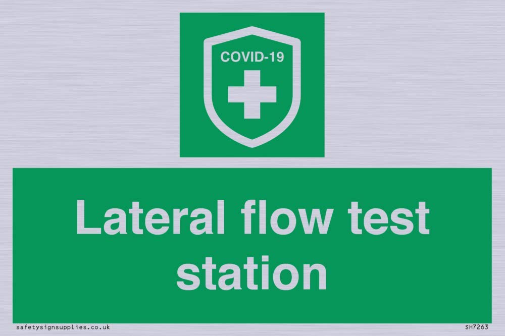 Lateral flow test station Sign - 150x100mm - A6L