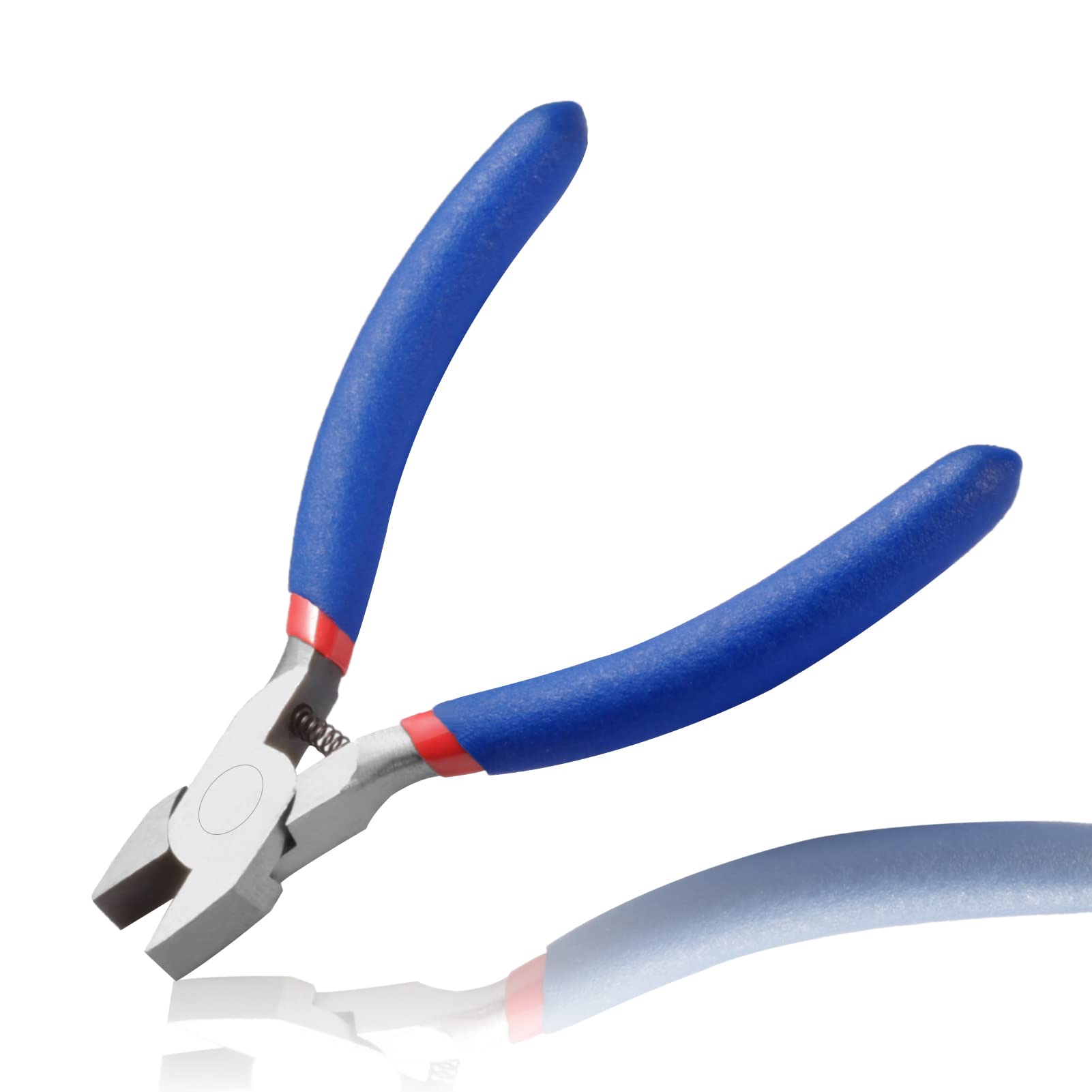 LEONTOOL Mini Flat Nose Pliers for Jewelry Making Wide Smooth Jaws Pliers for Wire Bending Warpping Shaping Micro Professional Jewelry Hand Tools 4.5 Inches — image 1