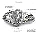 EVBEA CZ Skull Engagement Ring for Women Gothic Aphrodite Simulated Diamond Ring(341,7)