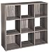 ClosetMaid 4167 Cubeicals Organizer, 9-Cube, Natural Gray primary