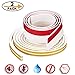 (33ft Weatherstrip + 39”Bottom Seal) Insulation Weatherproof Doors and Windows Soundproofing Seal Strip with Collision Avoidance Rubber Self-Adhesive Weatherstrip,White