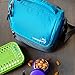 LunchBots Duplex Insulated Lunch Bag - Dual Section Design Fits Uno, Duo, Trio, Quad, Rounds, Bento Cinco Perfectly - Roomy Thermal Lunch Bag - Aqua