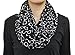 Seamaidmm Summer White Sun Glasses / Sunglass Print Infinity Circle Scarf Black