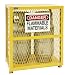 Durham Steel/Iron Vertical Cylinder Storage Cabinet, EGCVC2-50,  2 Cylinder Capacity,  20" Length x 30" Width x 33-1/2" Height,  Yellow Powder Coat Finish