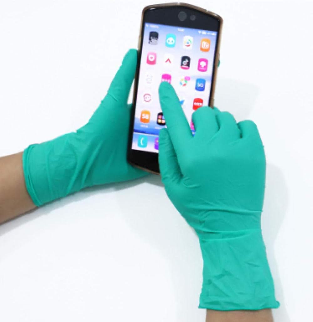 gloves 100/500 disposable gloves nitrile rubber cleaning gloves cleaning supplies wear-resistant and durable nitrile disposable gloves -100_S