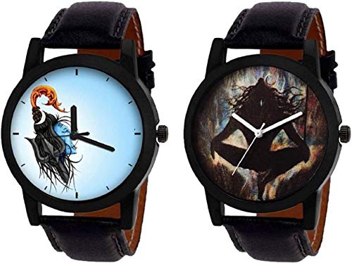 Multi Color Dial Casual Watches for Men & Boys (Pack of 2 God-BR-58)