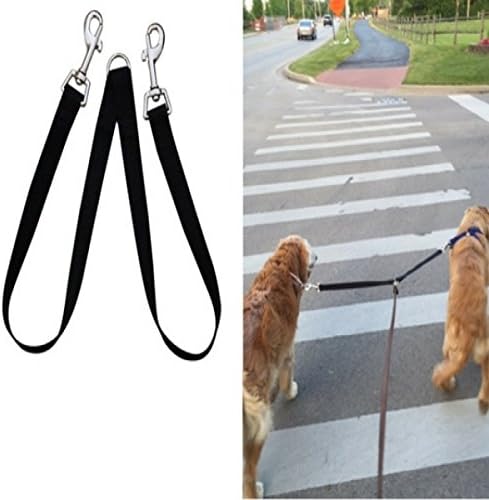 Fusion Pet Supplies - No Tangle Double Dog Leash Coupler - Double Dog Walker Splitter - For Two Medium-Large Sized Dogs