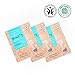Whamisa Organic Hydrogel Facial Mask Sheets Skin Care Face Mask with All Natural & Organic Flower Aloe Vera Extracts | Pack of 3 Mask Sheet 33g x 3 | Moisturizing, Pore-Minimizing,