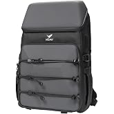 HGLRC B2 FPV Drone Backpack Case Shoulder Bag for FPV Racing Quadcopter Drone and Parts (Black-grey)